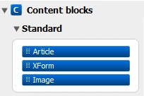 Content blocks