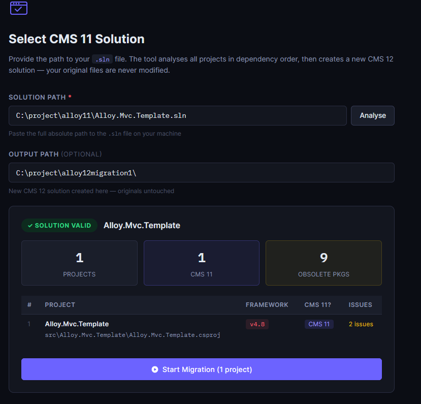 Select CMS 11 Solution