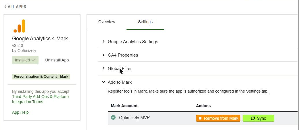 Registered. Do the same for the Search Console app.