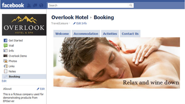Personalized content for a SPA-lover on Facebook