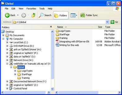 Windows Explorer file view